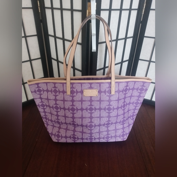 Kate Spade Purple Tote Bag Good Condition